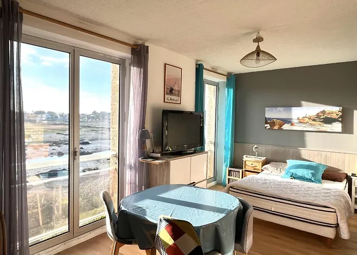 Studio 2 Personnes Vue Sur Mer Au Port De Ploumanac\'H Perros-Guirec - Ref 877